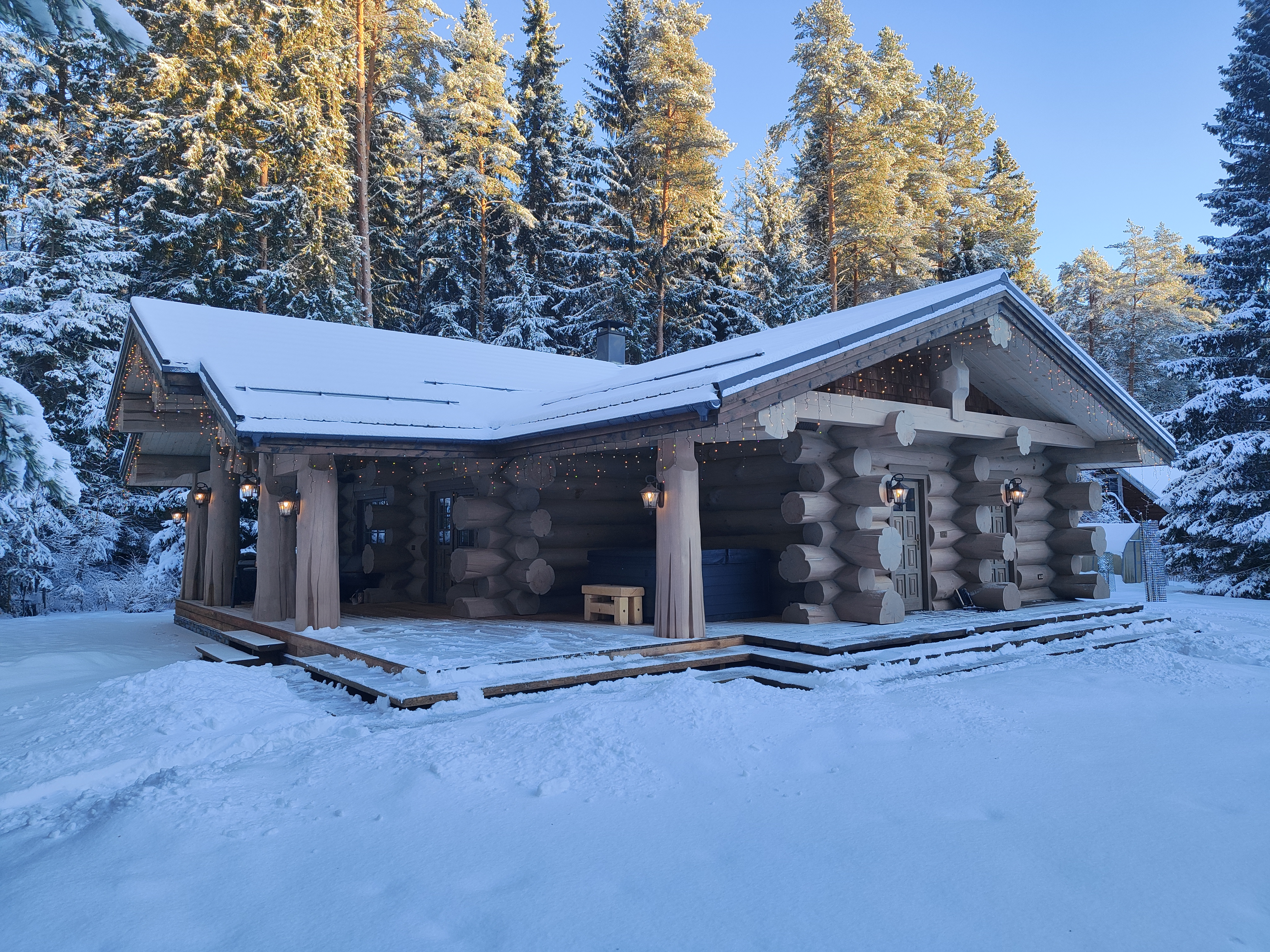 Рубленая Баня на берегу Ладожского озера