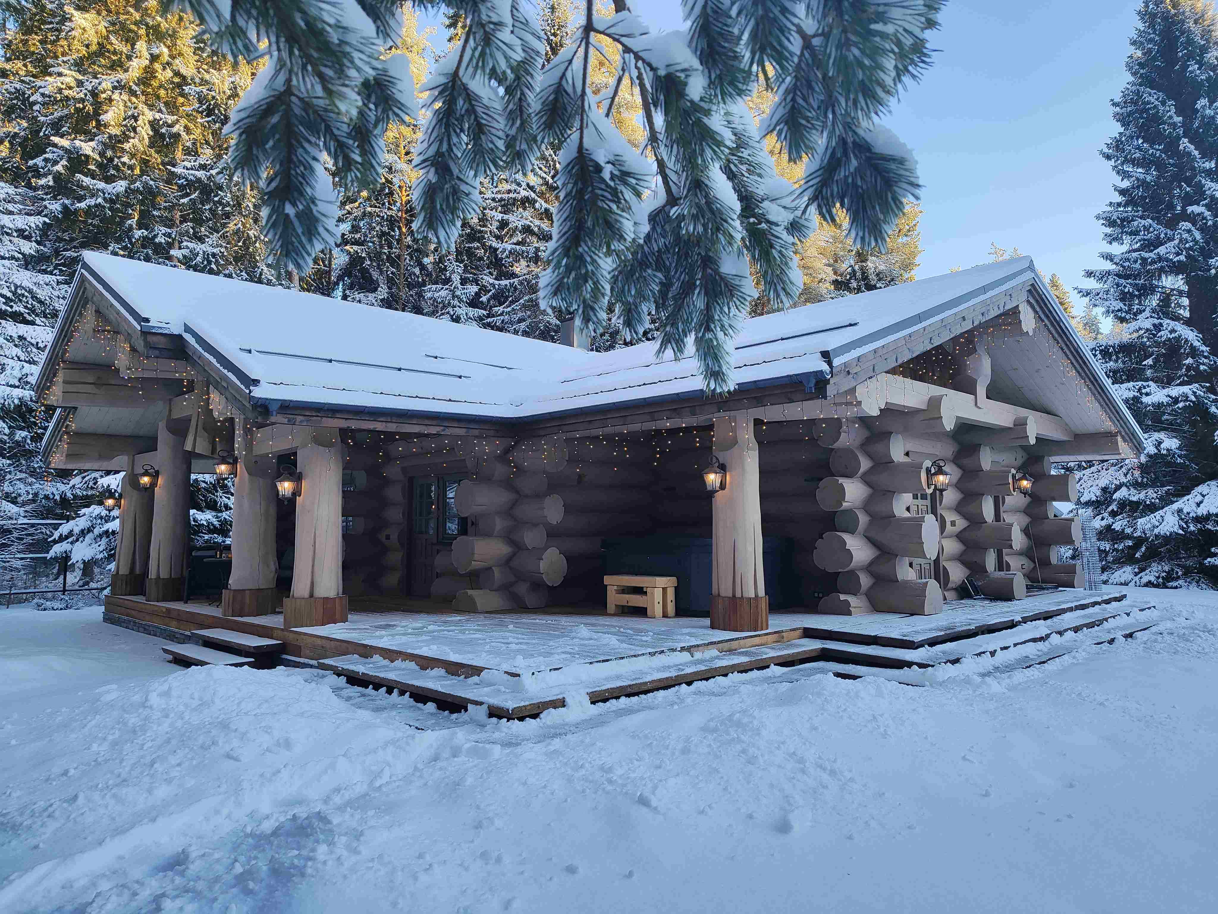 Рубленая Баня на берегу Ладожского озера