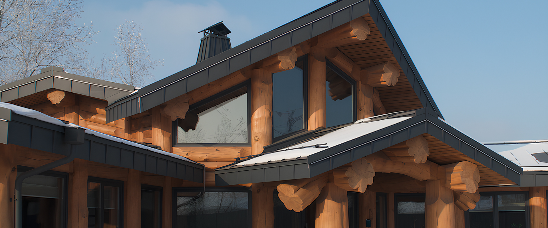 ОФИС POST & BEAM ИЗ СИБИРСКОГО КЕДРА