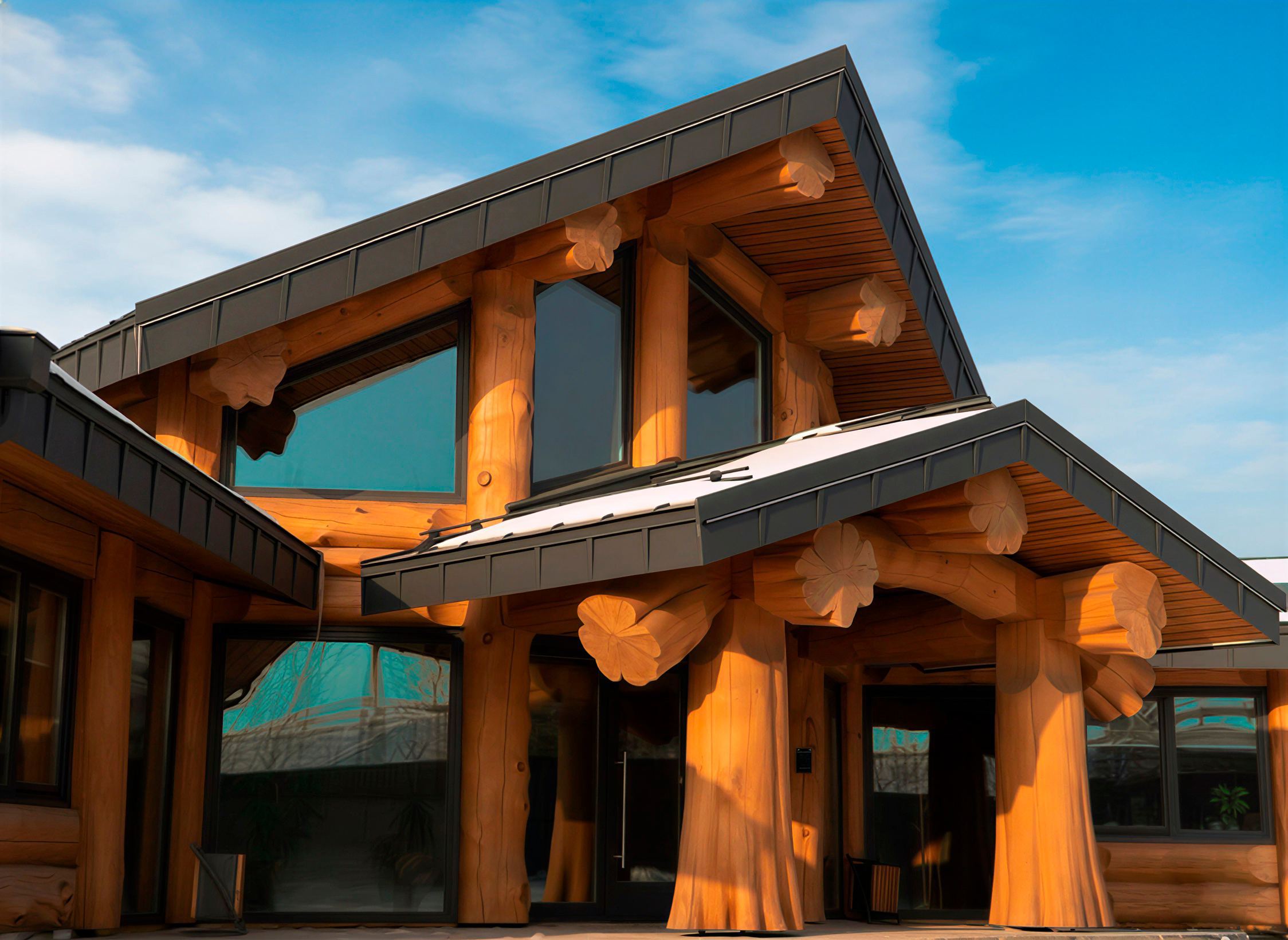ОФИС POST & BEAM ИЗ СИБИРСКОГО КЕДРА