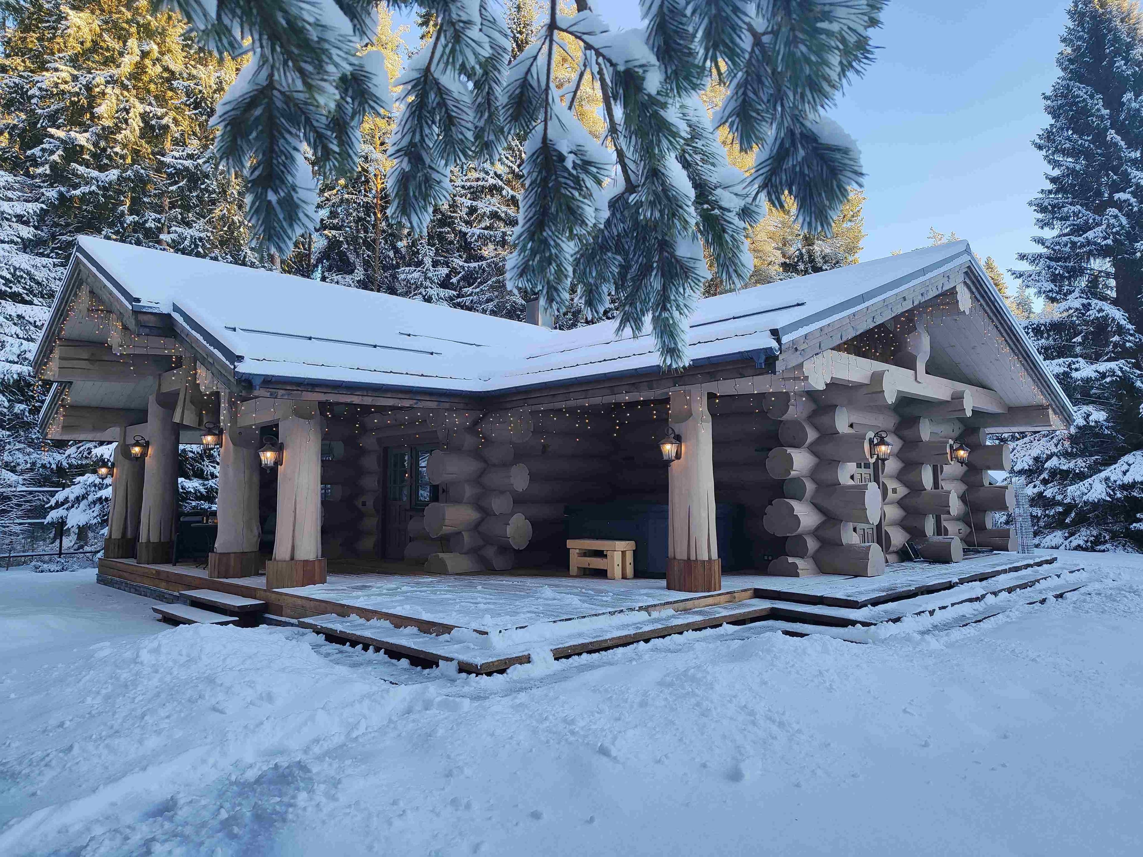 Рубленая Баня на берегу Ладожского озера