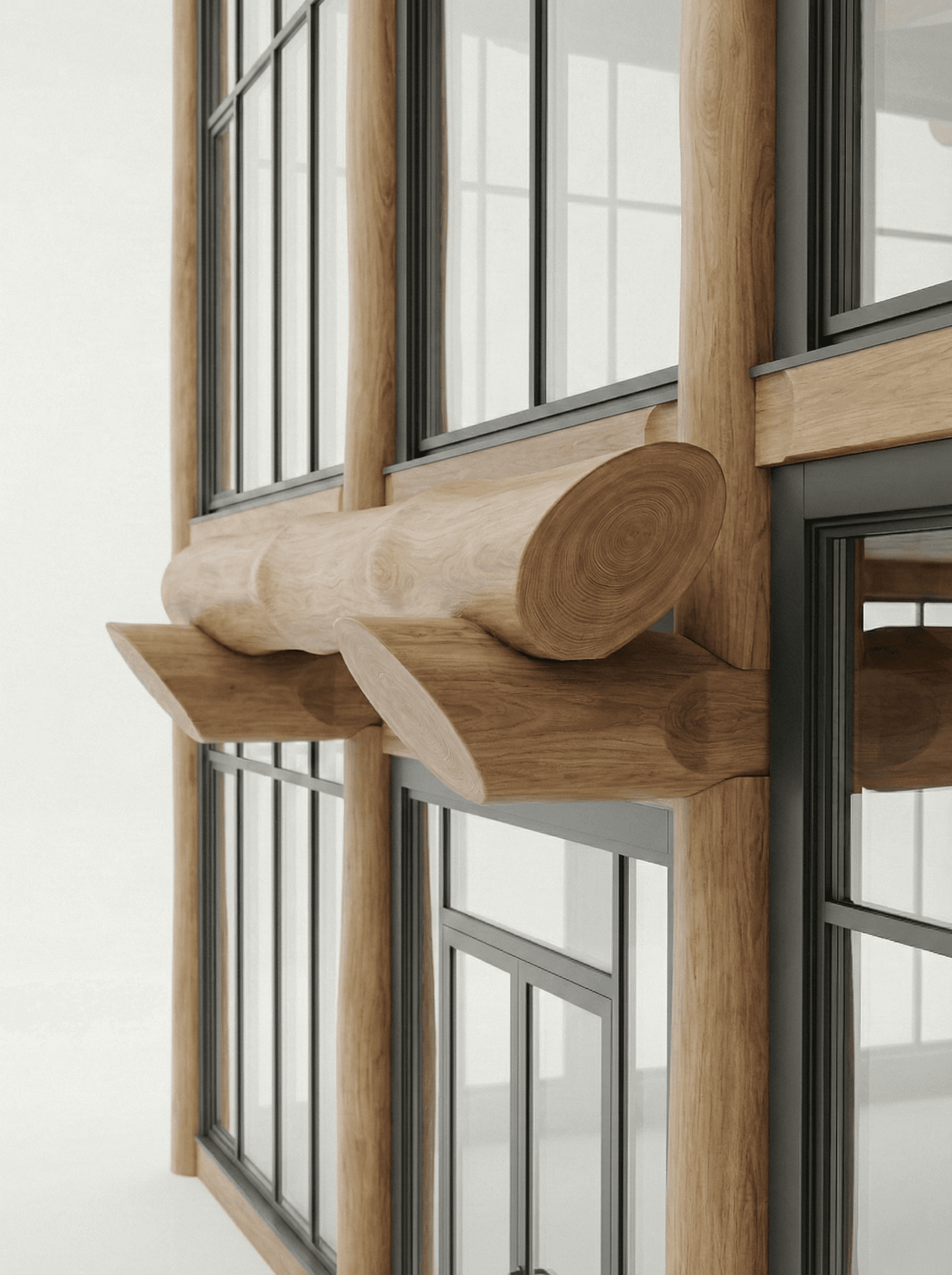 Каркасно-бревенчатая