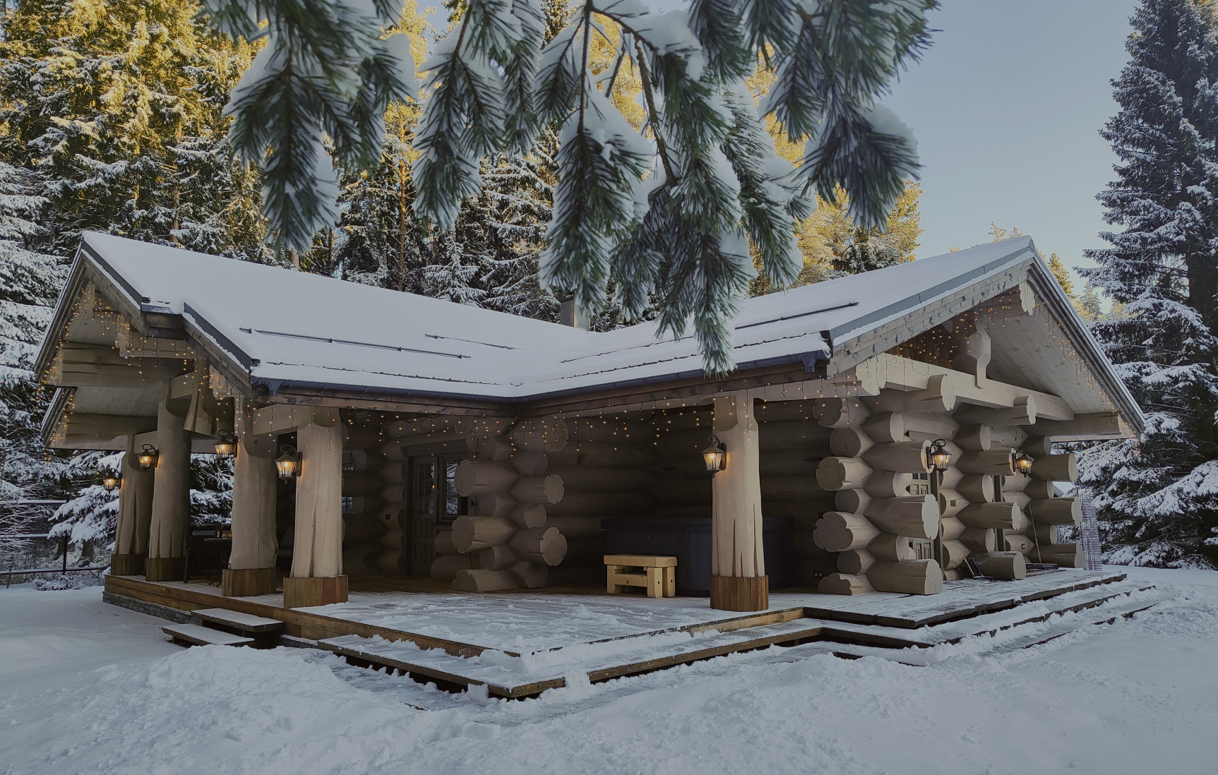 Рубленая Баня на берегу